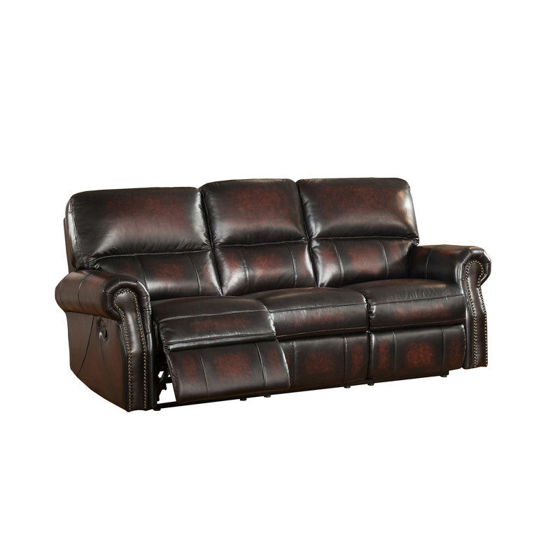 Amax Nevada Leather Reclining Sofa Wayfair